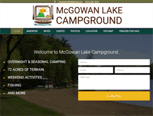 Tablet Screenshot of mcgowanlake.com